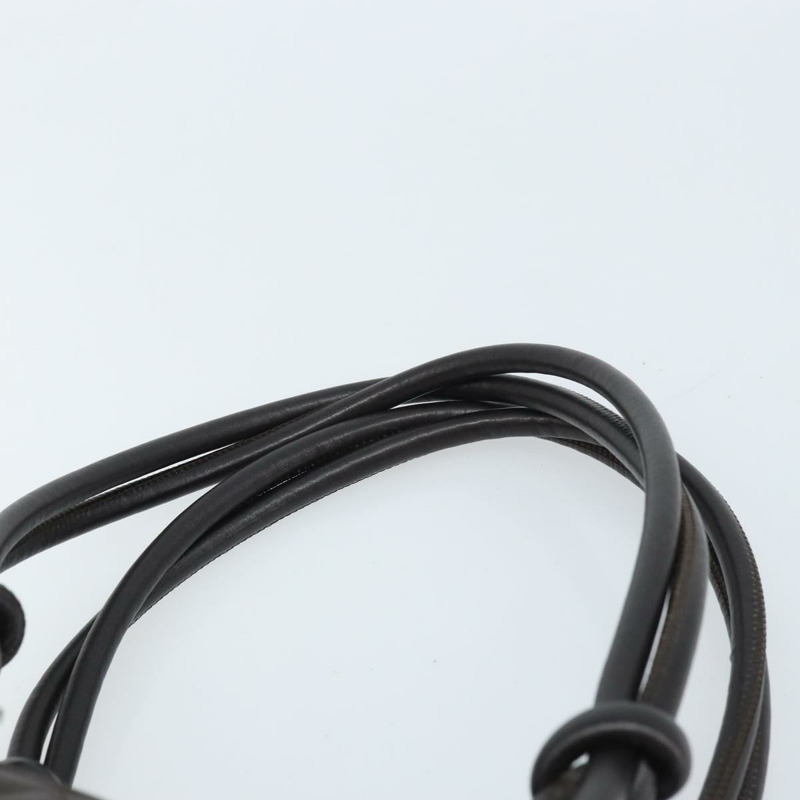 【日本直送】香奈兒 Cambon 系列絎縫肩背包，棕色銀色雙C標誌皮革，正品 AMZ516SAV-13