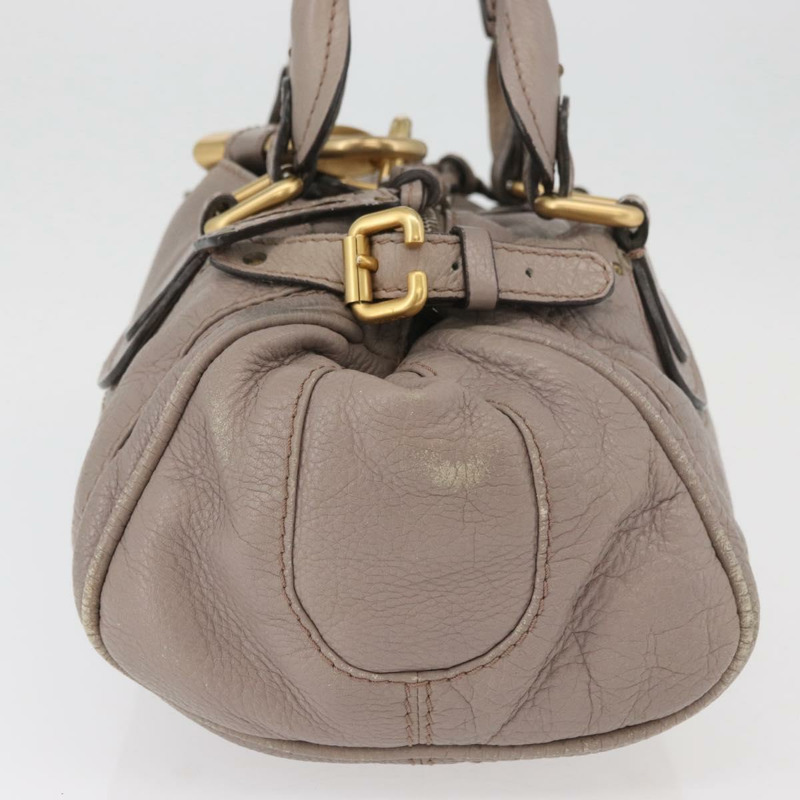 【日本直送】Chloe Paddington 手提包 皮革 灰色 金 銀色 正品 ARZ787V-2