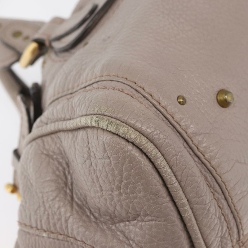 【日本直送】Chloe Paddington 手提包 皮革 灰色 金 銀色 正品 ARZ787V-8