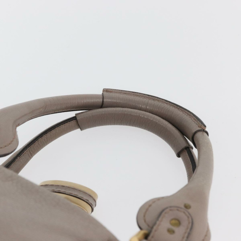 【日本直送】Chloe Paddington 手提包 皮革 灰色 金 銀色 正品 ARZ787V-13