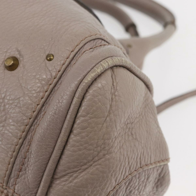 【日本直送】Chloe Paddington 手提包 皮革 灰色 金 銀色 正品 ARZ787V-14