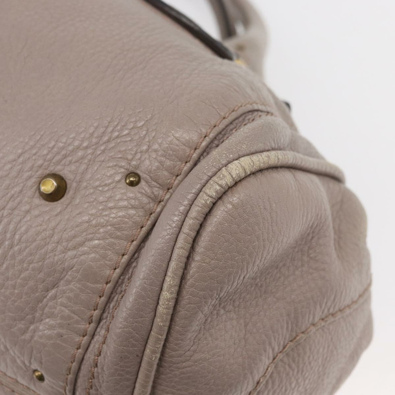 【日本直送】Chloe Paddington 手提包 皮革 灰色 金 銀色 正品 ARZ787V-16