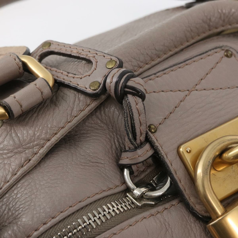 【日本直送】Chloe Paddington 手提包 皮革 灰色 金 銀色 正品 ARZ787V-19