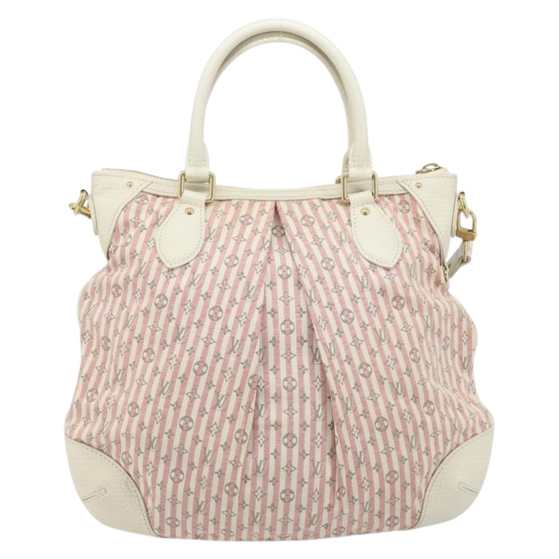 【日本直送】路易威登 Mini Lin Croisette Marina PM 手袋 粉紅色 白色 M95495 LV 正品 ARZ743V-1