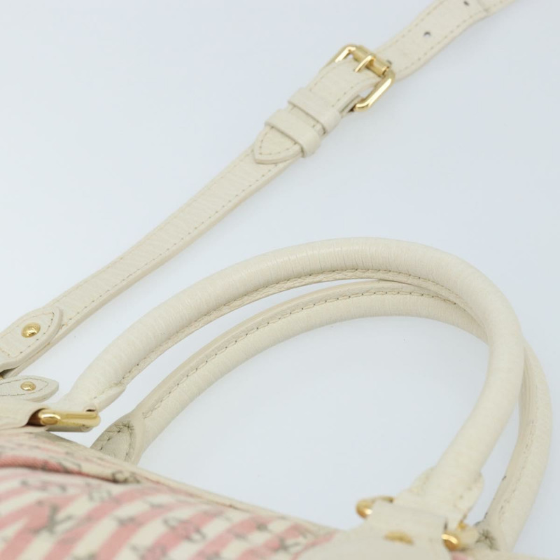 【日本直送】路易威登 Mini Lin Croisette Marina PM 手袋 粉紅色 白色 M95495 LV 正品 ARZ743V-13