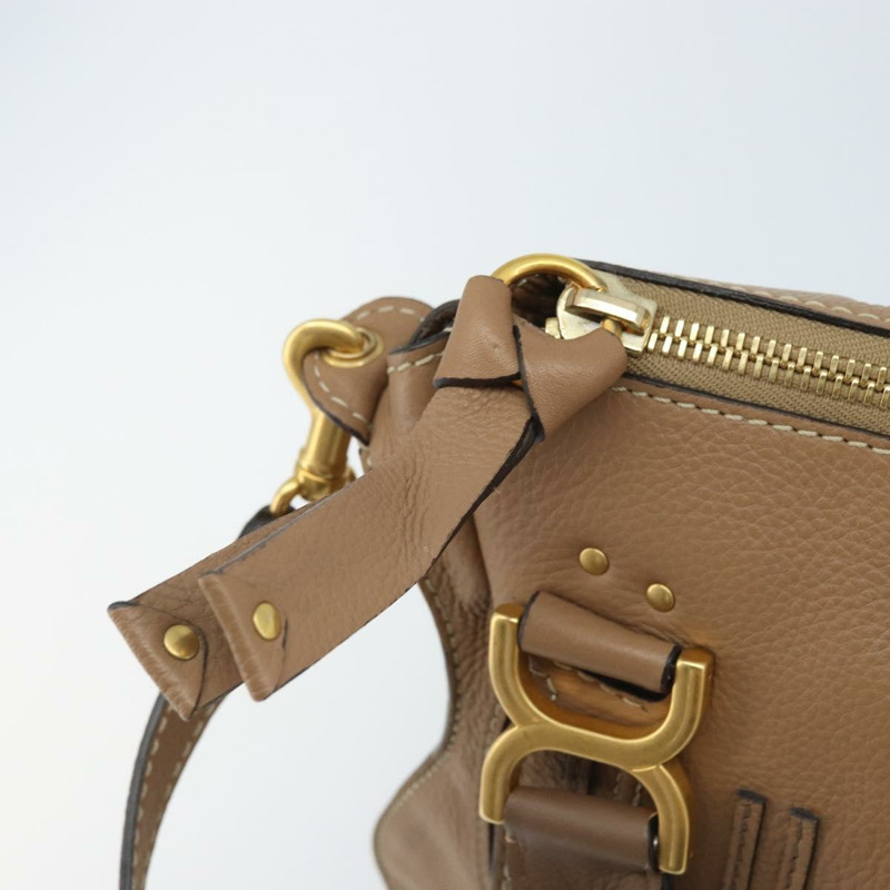 【日本直送】Chloe Mercy 手提包 皮革 兩用 米色 金色 正品 fm5267V-8