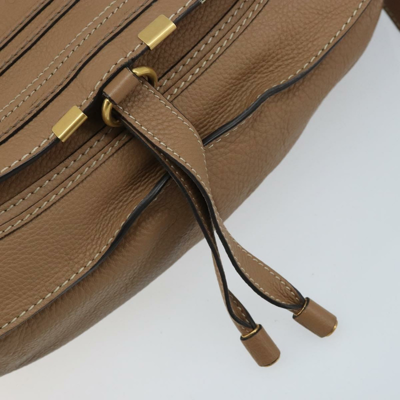 【日本直送】Chloe Mercy 手提包 皮革 兩用 米色 金色 正品 fm5267V-19