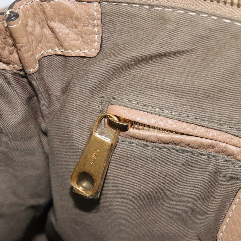 【日本直送】Chloe Mercy 手提包 皮革 兩用 米色 金色 正品 fm5267V-23