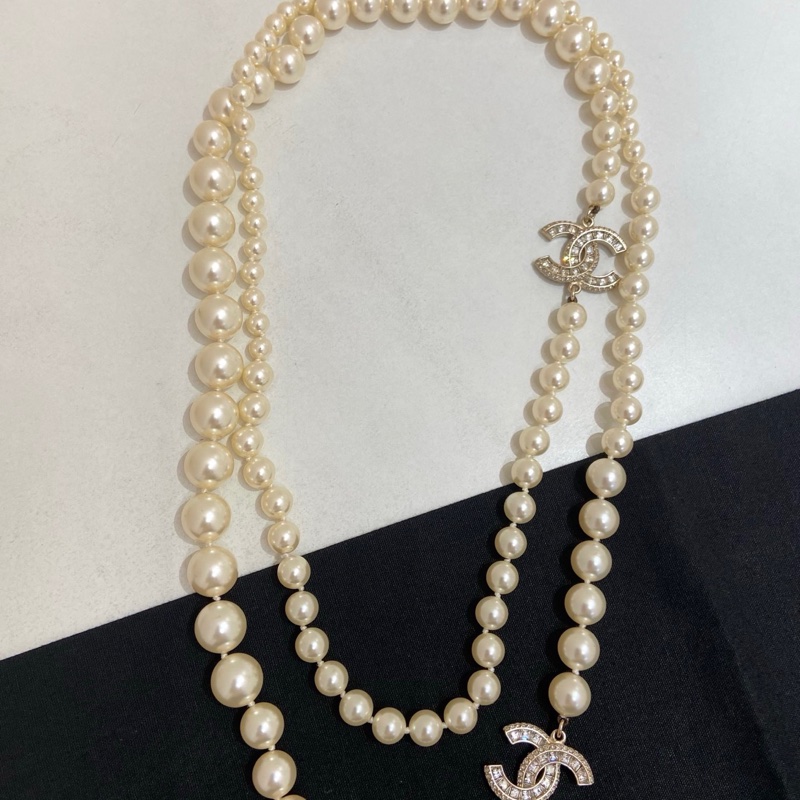 Chanel香奈兒經典滿鑽雙C毛衣鏈   16 附件：盒子-2