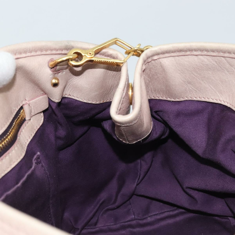 【日本直送】Miu Miu 手提包 皮革 兩用 粉金配色 正品 BAZ142M-20