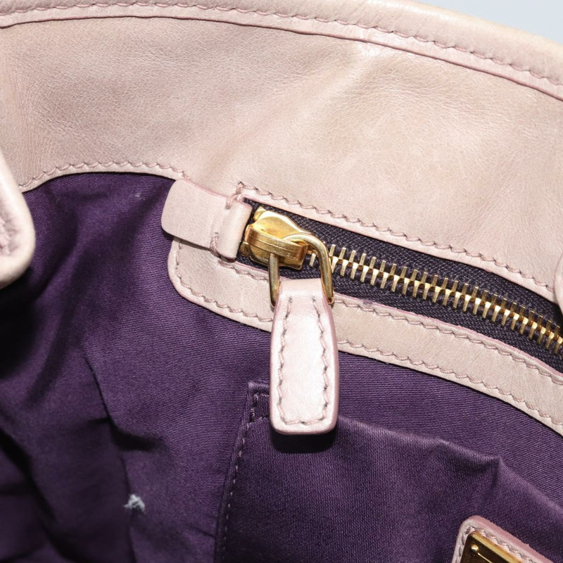 【日本直送】Miu Miu 手提包 皮革 兩用 粉金配色 正品 BAZ142M-22