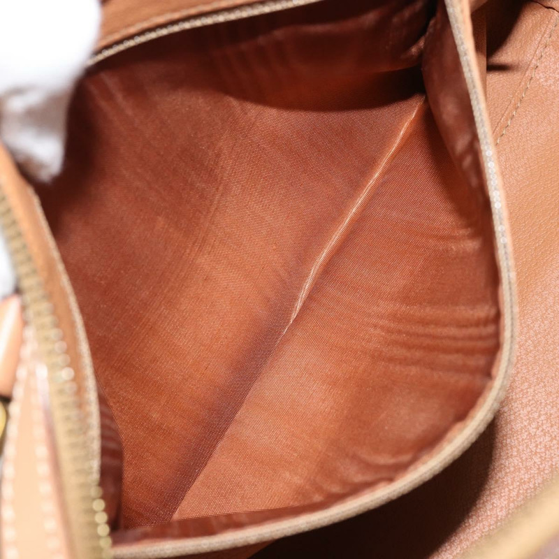 【日本直送】CELINE Macadam帆布手提包 PVC皮革 2way Brown Gold Auth BAZ164A-22