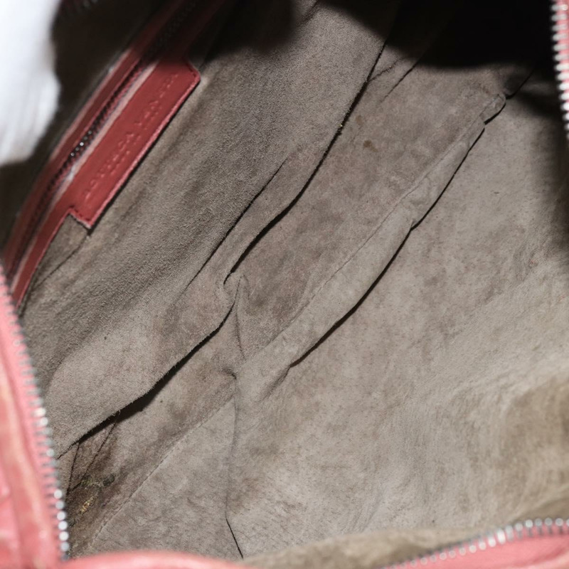 【日本直送】BOTTEGA VENETA INTRECCIATO Hobo 肩背包 皮革 紅色 銀色 正品 BAZ107A-10