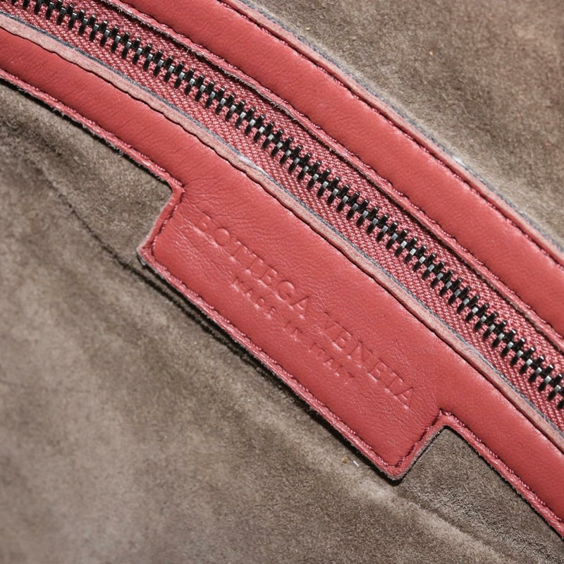 【日本直送】BOTTEGA VENETA INTRECCIATO Hobo 肩背包 皮革 紅色 銀色 正品 BAZ107A-17