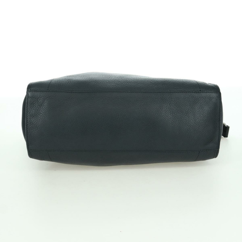 【日本直送】BALENCIAGA Blackout City 手提包，皮革材質，兩用款，黑色/銀色，443514 am11187SAM-4