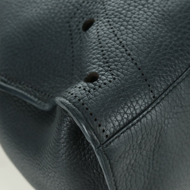【日本直送】BALENCIAGA Blackout City 手提包，皮革材質，兩用款，黑色/銀色，443514 am11187SAM-8