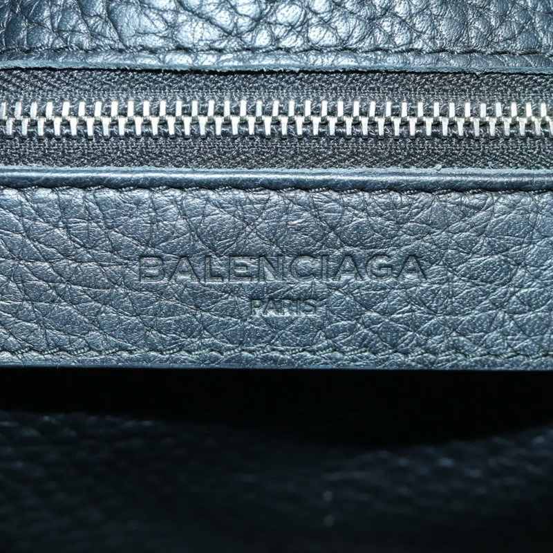 【日本直送】BALENCIAGA Blackout City 手提包，皮革材質，兩用款，黑色/銀色，443514 am11187SAM-21