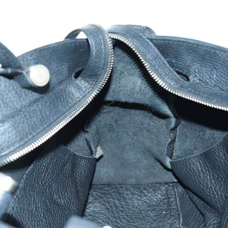 【日本直送】BALENCIAGA Blackout City 手提包，皮革材質，兩用款，黑色/銀色，443514 am11187SAM-22