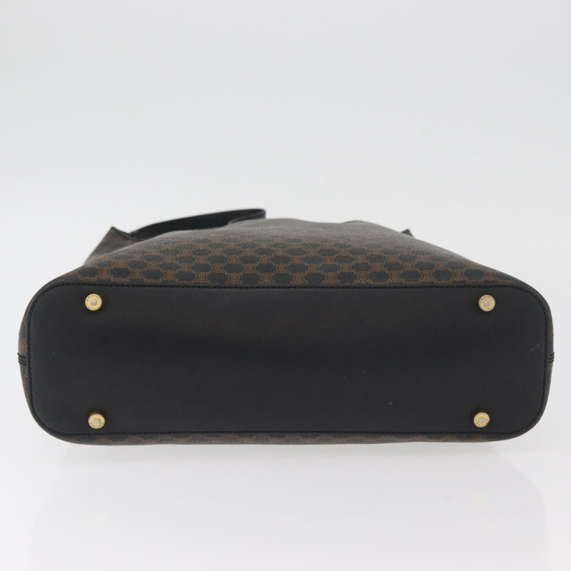 【日本直送】CELINE Macadam帆布肩背包 PVC皮革 黑色金色 正品 BAZ159A-4