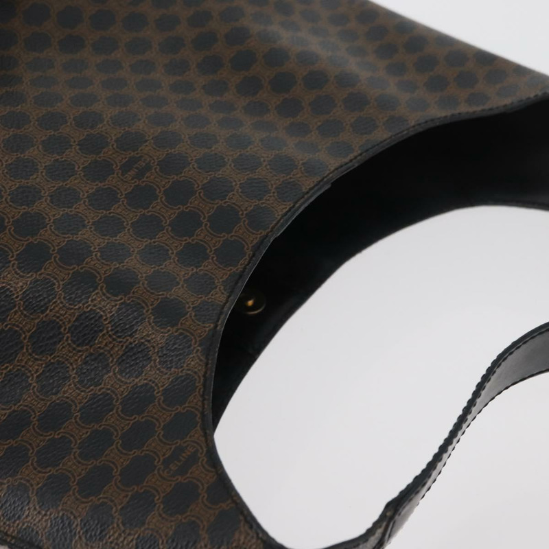 【日本直送】CELINE Macadam帆布肩背包 PVC皮革 黑色金色 正品 BAZ159A-5