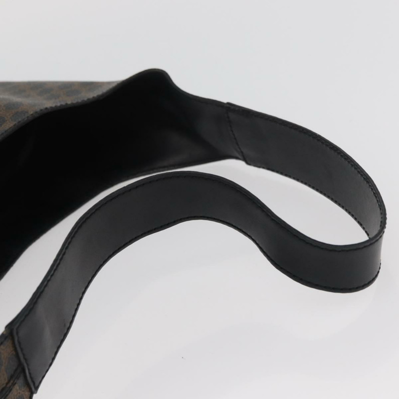 【日本直送】CELINE Macadam帆布肩背包 PVC皮革 黑色金色 正品 BAZ159A-6