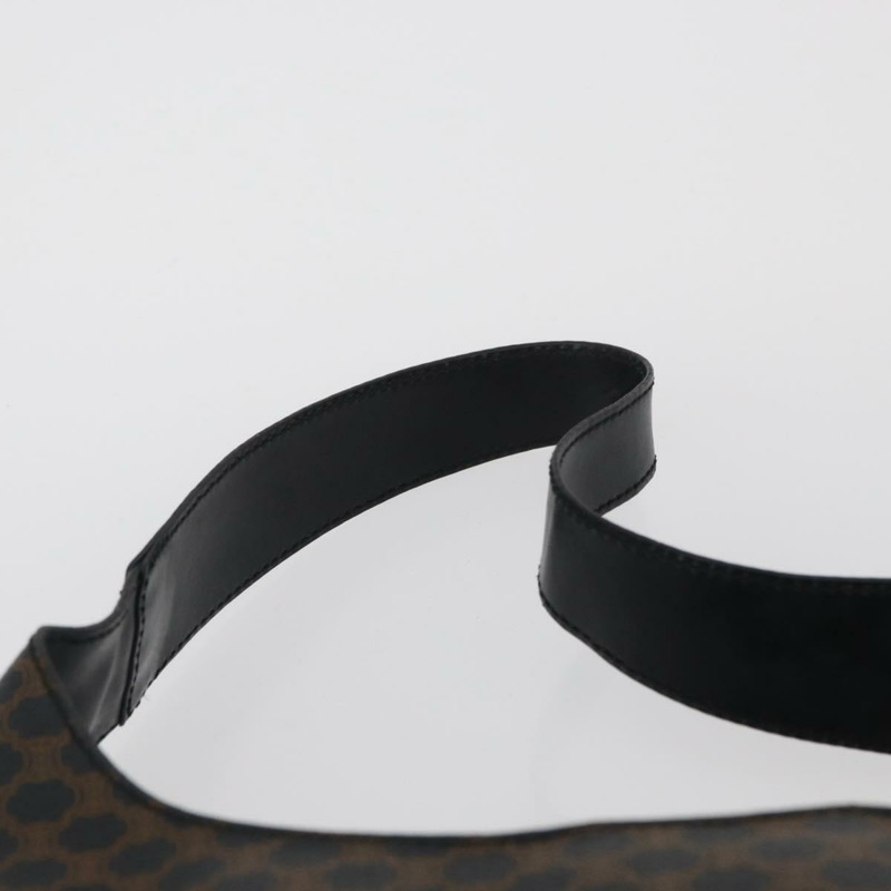 【日本直送】CELINE Macadam帆布肩背包 PVC皮革 黑色金色 正品 BAZ159A-7