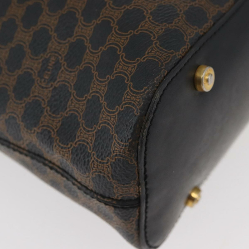 【日本直送】CELINE Macadam帆布肩背包 PVC皮革 黑色金色 正品 BAZ159A-13