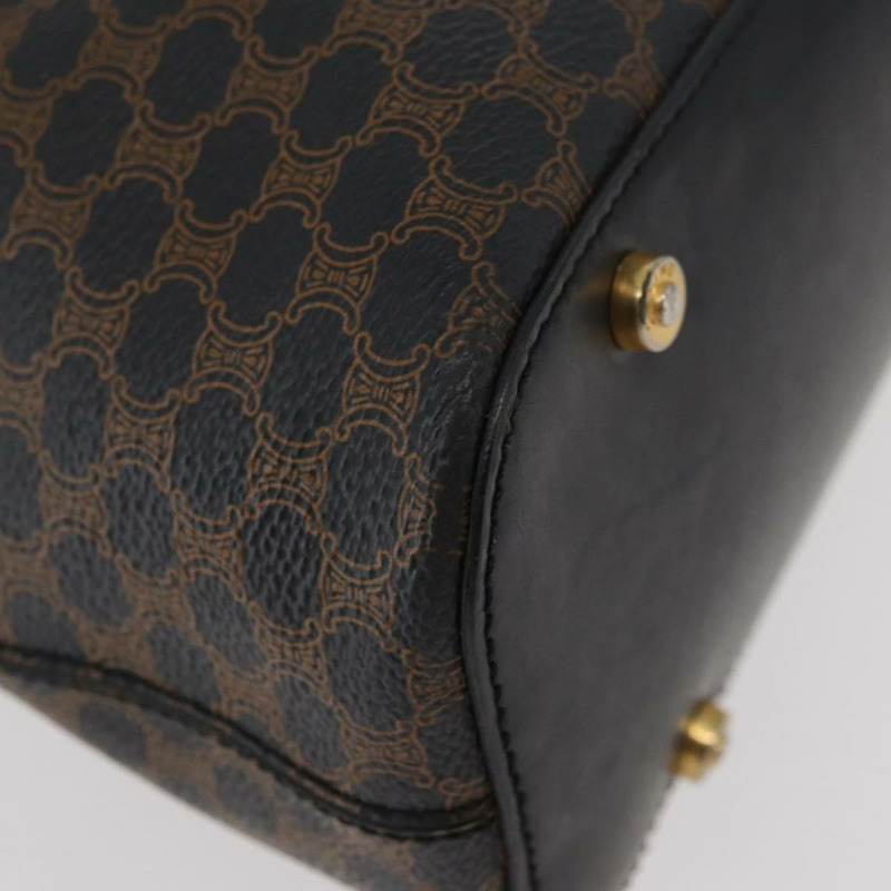 【日本直送】CELINE Macadam帆布肩背包 PVC皮革 黑色金色 正品 BAZ159A-15