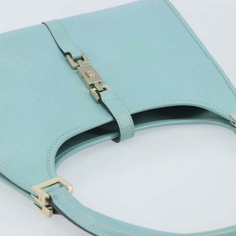 【日本直送】GUCCI Micro GG Supreme Jackie 手提包 PVC 淺藍色銀色 002 1068 Auth mr2280A-5