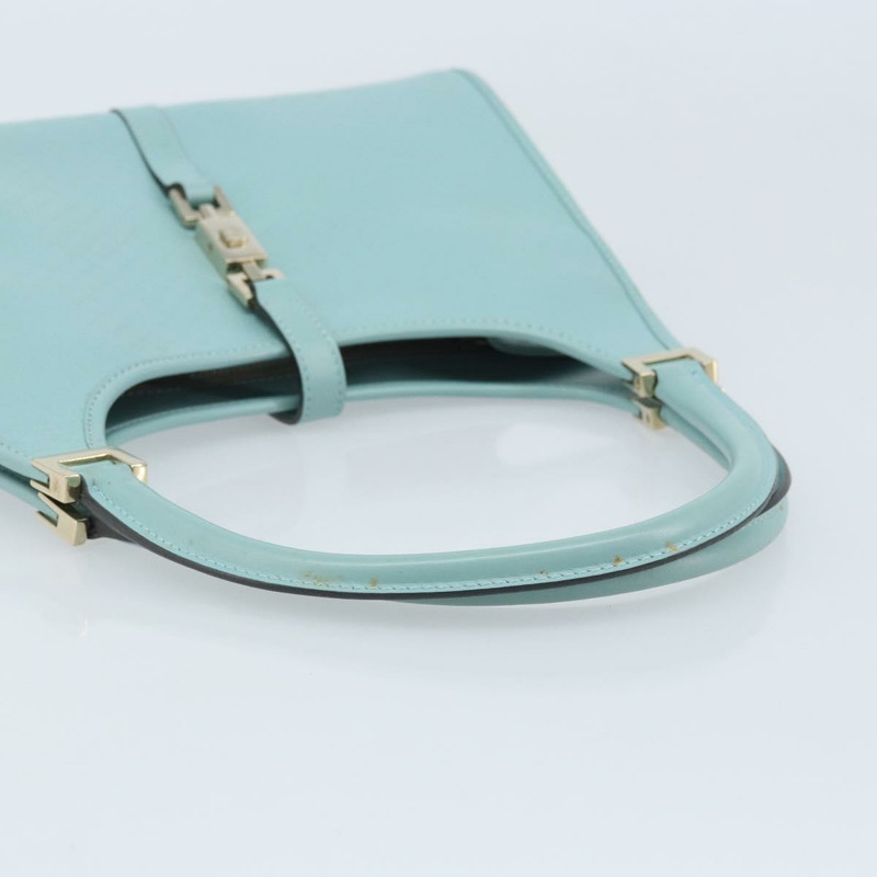 【日本直送】GUCCI Micro GG Supreme Jackie 手提包 PVC 淺藍色銀色 002 1068 Auth mr2280A-6