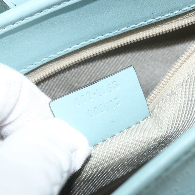 【日本直送】GUCCI Micro GG Supreme Jackie 手提包 PVC 淺藍色銀色 002 1068 Auth mr2280A-11