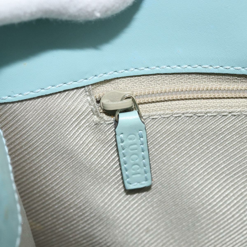 【日本直送】GUCCI Micro GG Supreme Jackie 手提包 PVC 淺藍色銀色 002 1068 Auth mr2280A-22