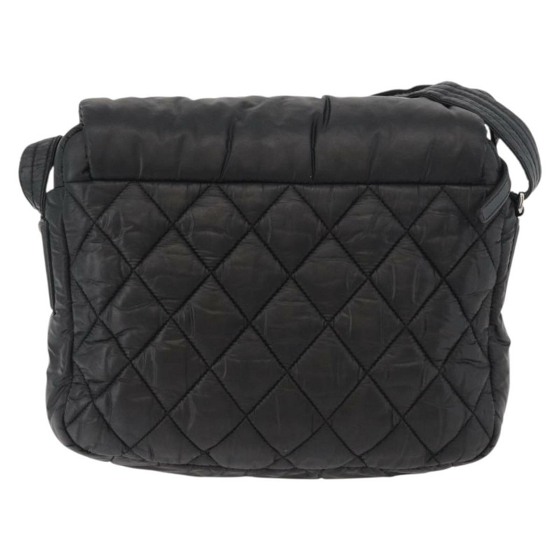 【日本直送】香奈兒 Cococoon 尼龍黑肩背包 CC Auth mr2250V-1