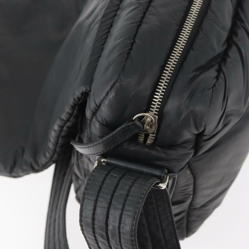 【日本直送】香奈兒 Cococoon 尼龍黑肩背包 CC Auth mr2250V-19