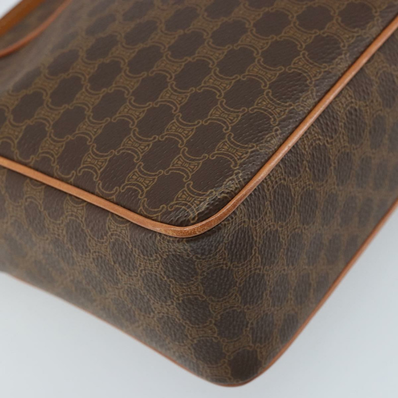 【日本直送】CELINE Macadam帆布肩背包 PVC皮革 棕色 金色 Auth mr2269A-15