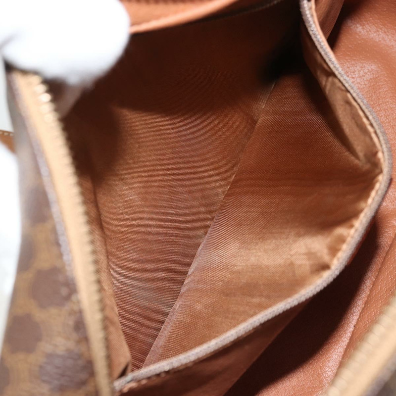 【日本直送】CELINE Macadam帆布肩背包 PVC皮革 棕色 金色 Auth mr2269A-20