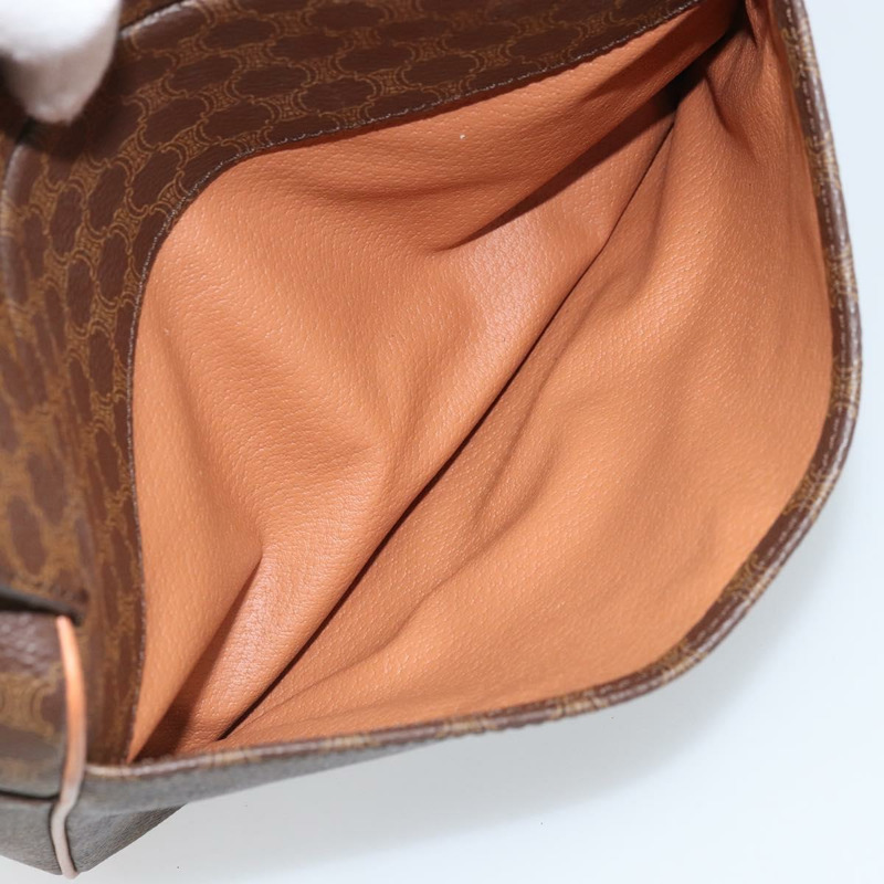 【日本直送】CELINE Macadam帆布肩背包 PVC皮革 棕色 金色 Auth mr2269A-21