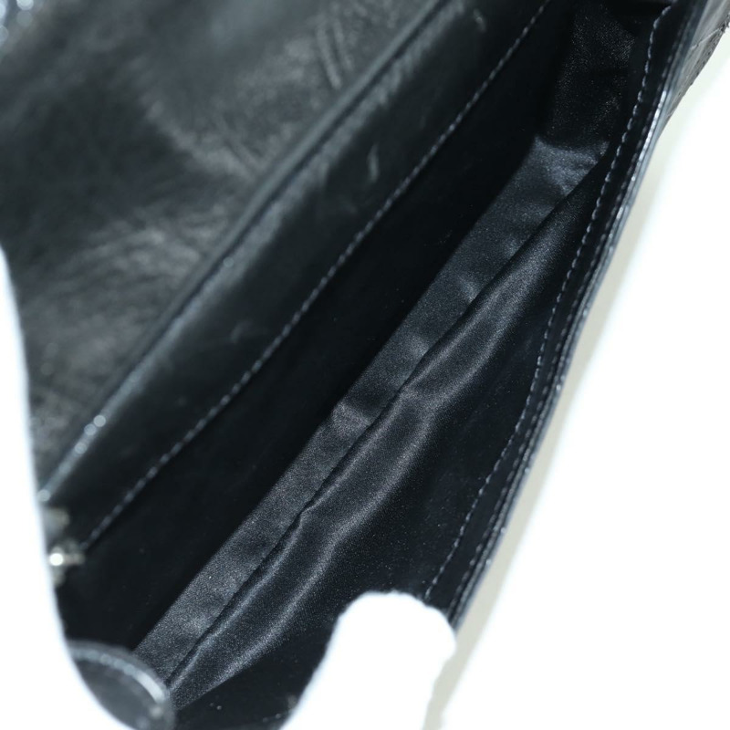 【日本直送】香奈兒 (CHANEL) Matelasse 鏈條包，黑色銀色雙C標誌，磨砂皮材質，正品 BAZ254SAV-9