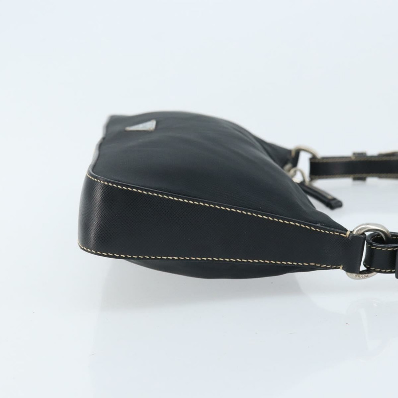 【日本直送】PRADA 單肩包 尼龍 黑色 銀色 正品 mr2217A-2