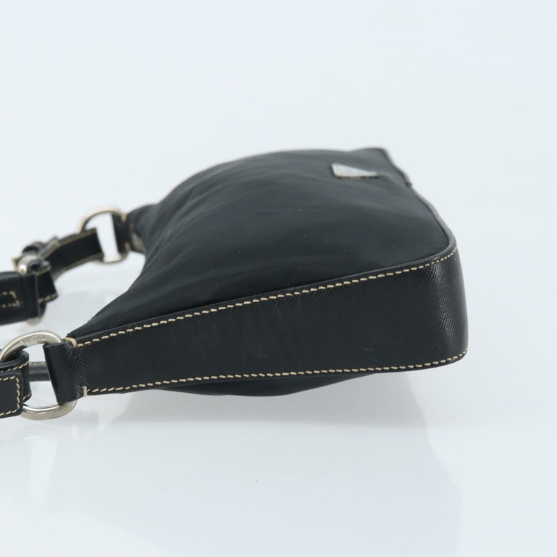 【日本直送】PRADA 單肩包 尼龍 黑色 銀色 正品 mr2217A-3