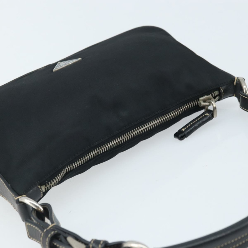 【日本直送】PRADA 單肩包 尼龍 黑色 銀色 正品 mr2217A-5