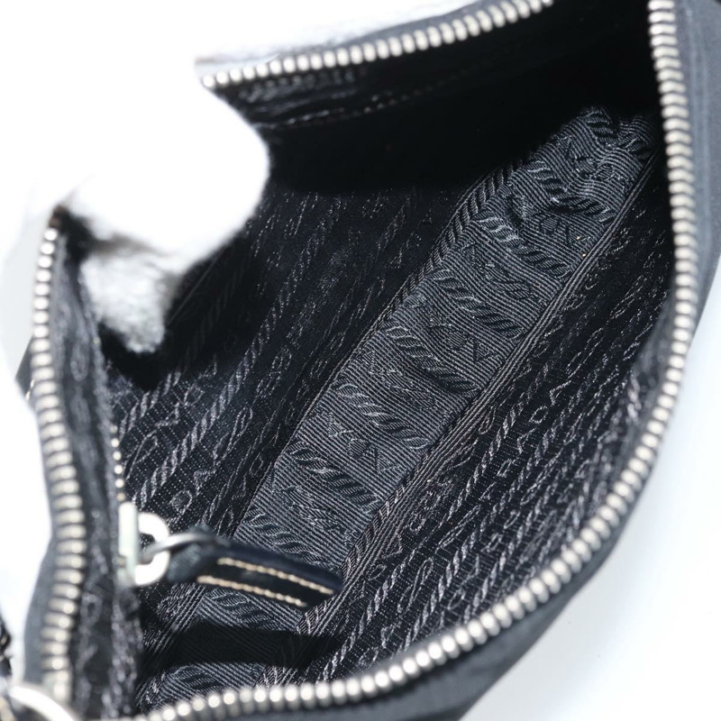【日本直送】PRADA 單肩包 尼龍 黑色 銀色 正品 mr2217A-9