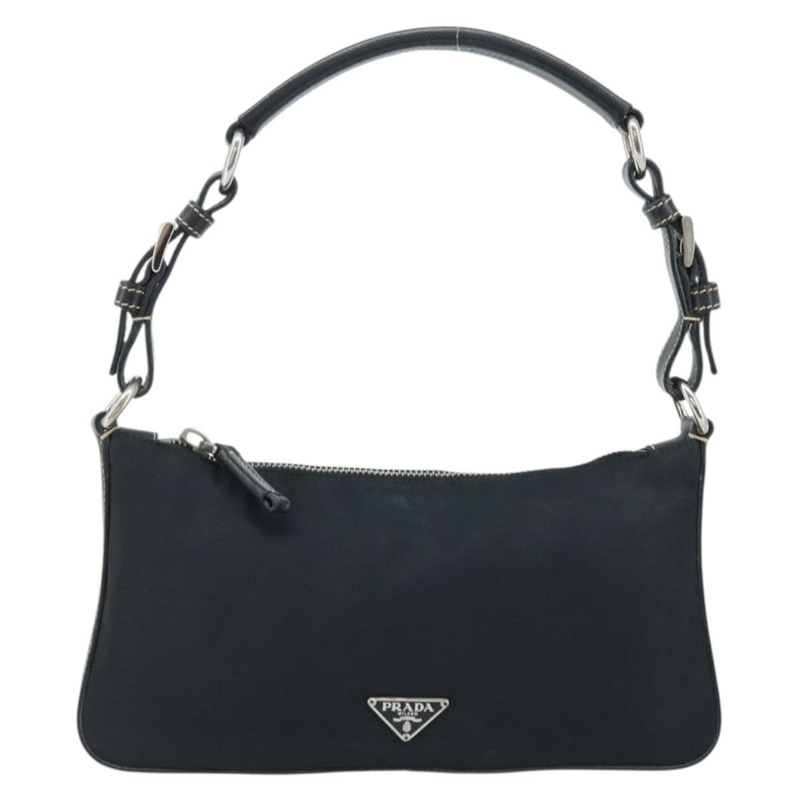 【日本直送】PRADA 單肩包 尼龍 黑色 銀色 正品 mr2217A-12