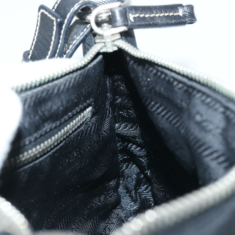 【日本直送】PRADA 單肩包 尼龍 黑色 銀色 正品 mr2217A-19