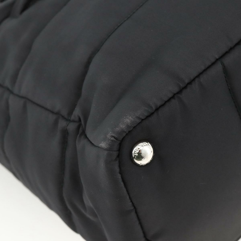【日本直送】PRADA 尼龍托特包 黑色 銀色 正品 BA11792A-7