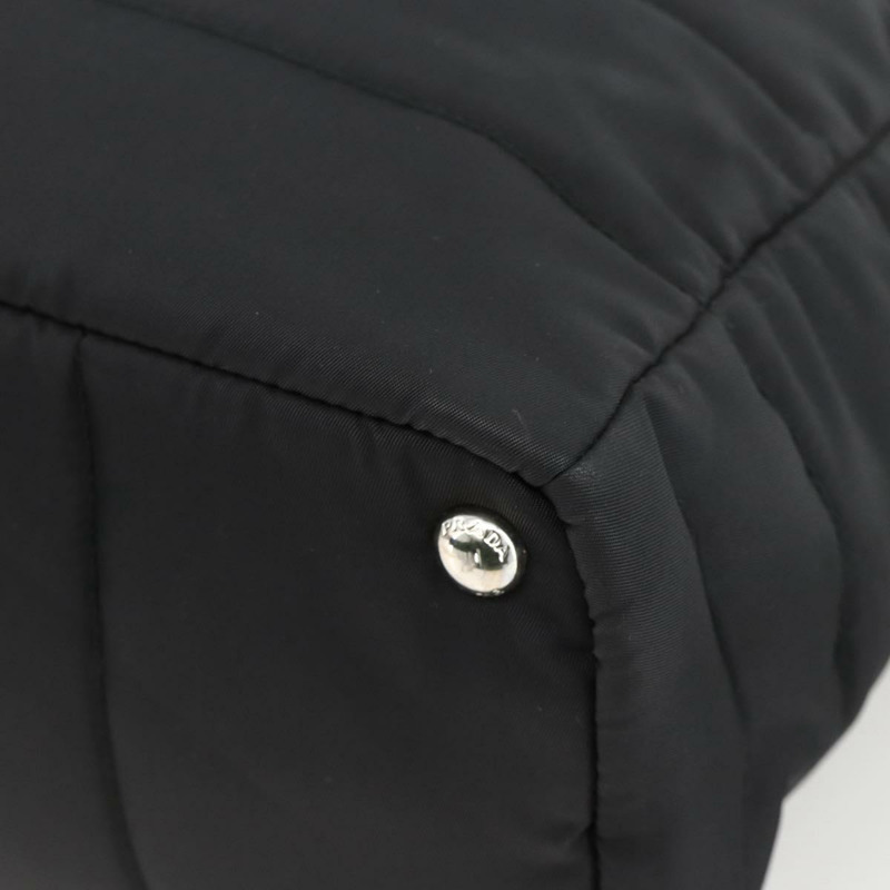 【日本直送】PRADA 尼龍托特包 黑色 銀色 正品 BA11792A-14
