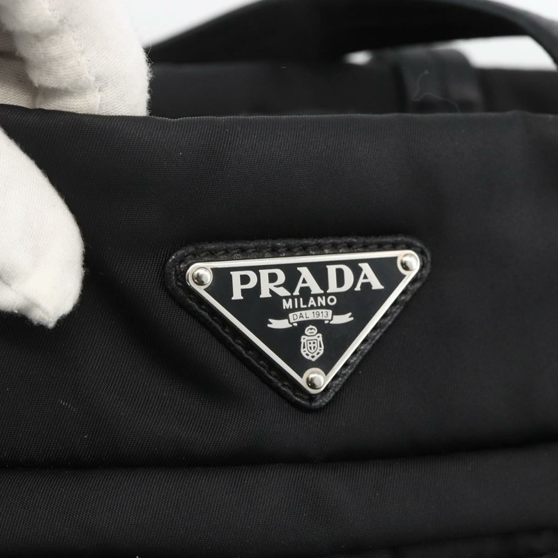 【日本直送】PRADA 尼龍托特包 黑色 銀色 正品 BA11792A-17