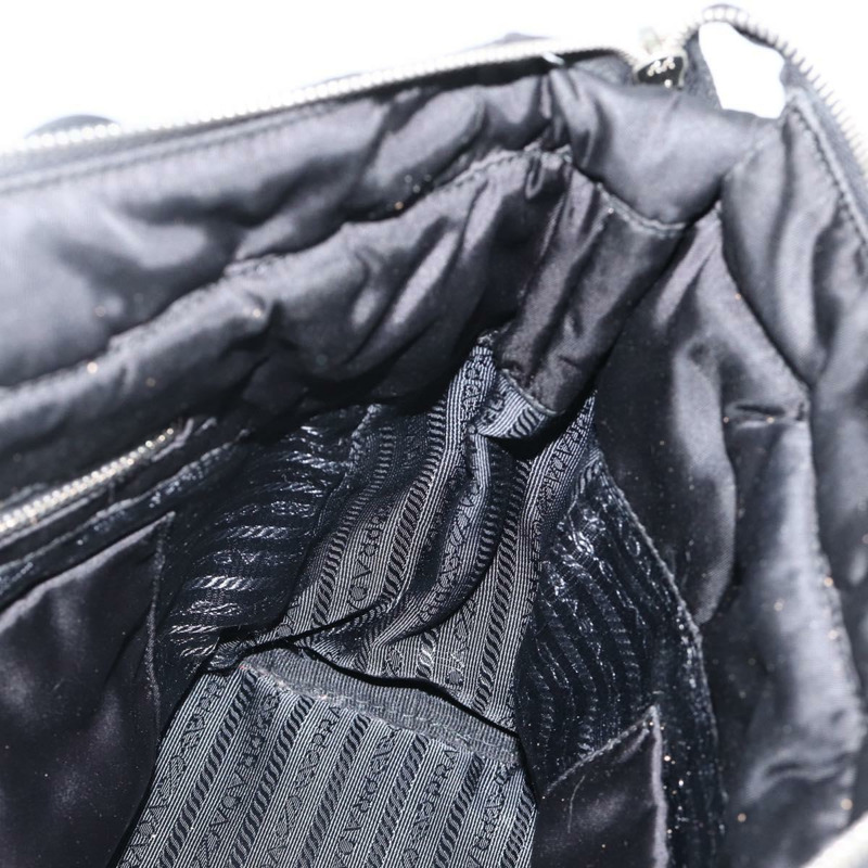 【日本直送】PRADA 尼龍托特包 黑色 銀色 正品 BA11792A-19