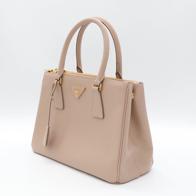 PRADA 奶茶色 斜背包-3