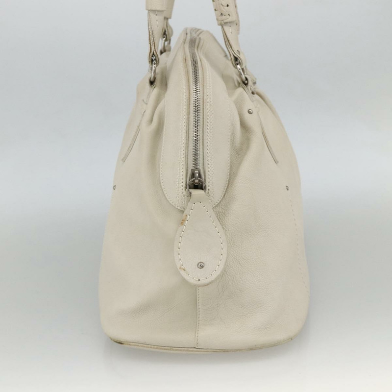 【日本直送】Christian Dior 白色銀色真皮單肩包 正品 ka3530A-2